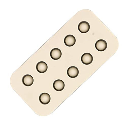 Mold for Queen Cells,Silicone Beekeeping Grafting Cup Mold,Wax Queen Grafting Cups Essential Beekeeping Tool for Queen bee Beekeepers Sturdy applies to Reproduction of Bees (Double Row) - size: Double Row