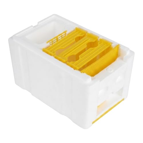 1 Set Queen Bee Mating Box - Foam Beekeeping Kit with 3 Frames & 1 Feeder