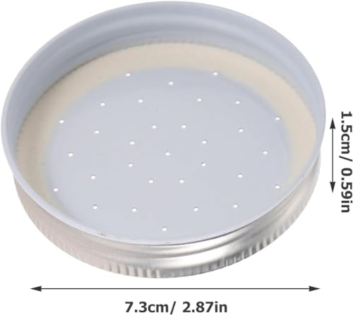 Bee Entrance Feeders Beehive Feeder, Perforated Metal Mason Jar Lids Entrance Feeder Beehive Waterer Honey Bee Canning Feeder Beekeeper Tool Bee Drinking Beekeeping Equipment 4pcs