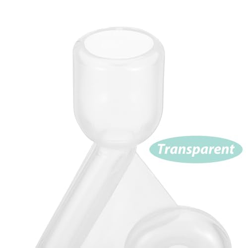 BESTYASH S-shaped Twin Bubble Airlock for Wine and Beer Fermentation, Plastic, 3pcs Set with 9# Hole Stoppers, Home Brewing and Pickling Supplies
