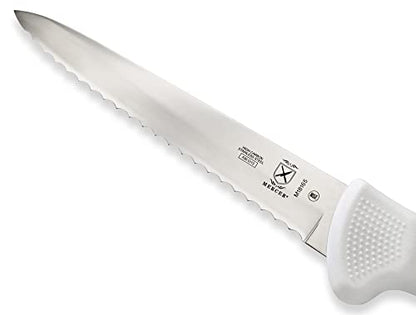 Mercer Culinary Ultimate White 5" Wavy Edge Utility Knife - style: Wavy Edge Utility Knife 5 Inch