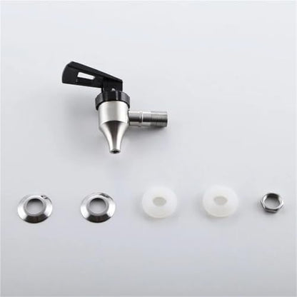 Spigot For Beverage Dispenser 2pcs 304 Stainless Steel Beverage Drink Dispenser Wine Barrel Spigot Water Faucet Tap Bottles Juice Machines
