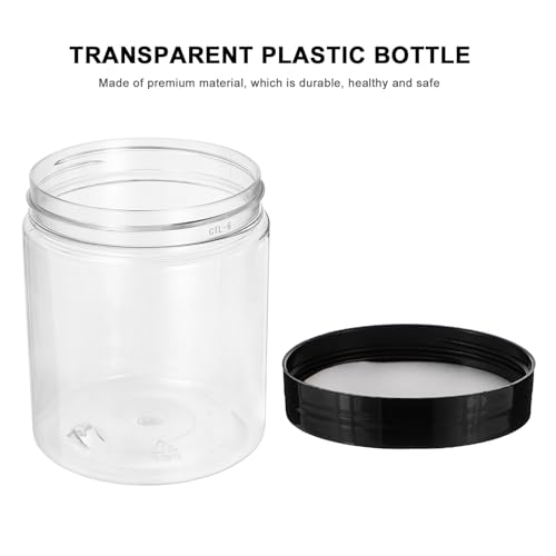 HOMSFOU Plastic Food Storage Jars with Lids 12pcs Plastic Sealed Canisters Airtight Kitchen Containers for Cereals and Pantry Organization