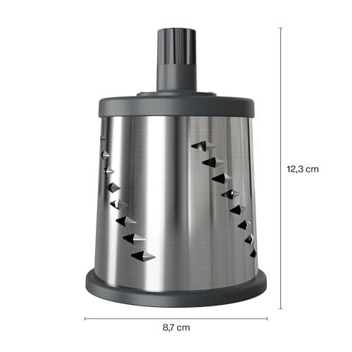 Zyliss E900060 Julienne Drum Grater, Stainless Steel, Slice Fruit and Vegetables Julienne Style, for Use with Zyliss Rotary Cheese Grater, 5 Year Guarantee - style: Julienne Drum