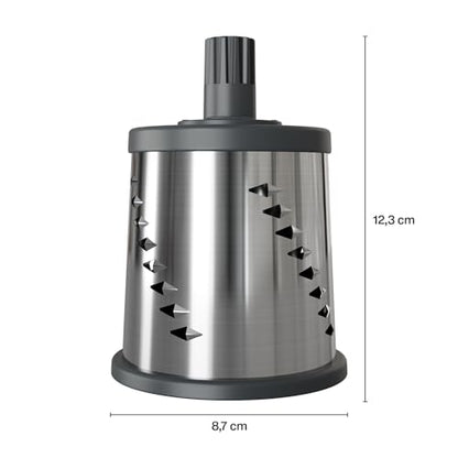 Zyliss E900060 Julienne Drum Grater, Stainless Steel, Slice Fruit and Vegetables Julienne Style, for Use with Zyliss Rotary Cheese Grater, 5 Year Guarantee - style: Julienne Drum