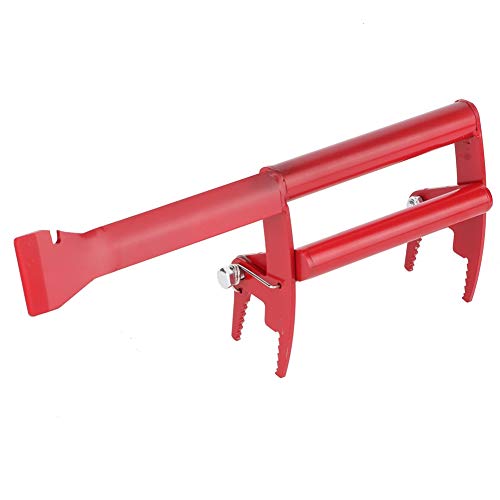 Stainless Steel Beehive Frame Holder Lifter, Beekeeping Frame Capture Grip Tool with Dual Function Nests Box Jig and Cutter for Safe Hive Inspection