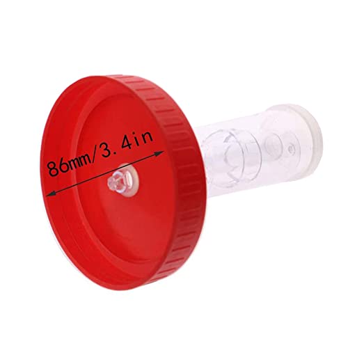 TopHomer Fermentation Lid Plastic Fermenting Lid Air Lock Fermenter Burp Lid for Making Kimchi, Ginger Carrots, Hot Sauce, Sauerkraut, Pickle(Rose red) - color: Rose Red