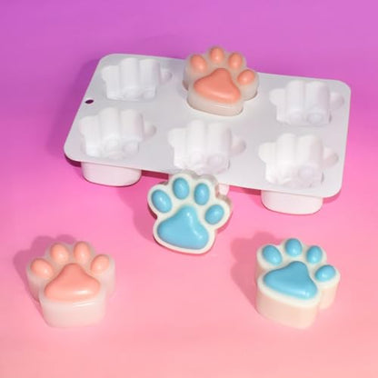 Silicone Chocolate Molds 3D Cat Paw, Non-Stick Silicone Mold for Creating Individual Portions Mousse Cake, Pastry, Chocolate, Ideal for Professional-Looking Dessert (E_ Cat Paw) - size: E_ Cat Paw