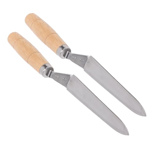 Yosoo Beehive Honey Scraper Honey Harvesting Tool Uncapping Knife Stainless Steel and Beech Wood Angled for Precise Effortless Extraction with Ultra Thin Profile for