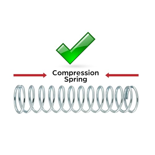 Prime-Line SP 9727 Compression Spring, Spring Steel Construction, Nickel-Plated Finish, 0.041 GA x 5/8 In. x 1-1/2 In. (2 Pack) - color: Nickel, size: 5/8 in. x 1-1/2 in.
