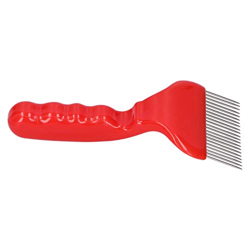 2PCS 21 Tines Uncapping Fork,Bee Keeping Stainless Steel Uncapping Fork,Honeycomb Honey Scraper,Beekeeping Honey Fork Shovel Tool with Plastic Handle