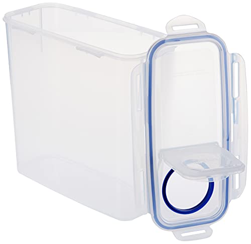 Lock & Lock Easy Essentials Food Storage Bin Set for Pasta, Flour, Sugar/Airtight Container Lids/BPA-Free/Dishwasher Safe, 8 Piece - Clear - size: 8 Piece Set