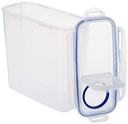 Lock & Lock Easy Essentials Food Storage Bin Set for Pasta, Flour, Sugar/Airtight Container Lids/BPA-Free/Dishwasher Safe, 8 Piece - Clear - size: 8 Piece Set