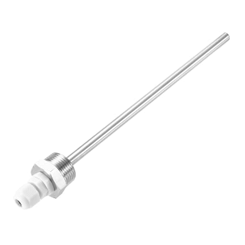uxcell 8mm Dia G3/4 Thermowell Weldless Stainless Steel 304 with Cable Gland 200mm Length for Beer Fermenter, White - color: White, size: G3/4 x 200mm