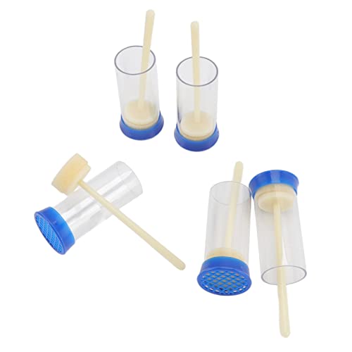 5Pcs Queen Marking Cage, Lightweight Bees Queen Bottle Marker, Queen Plunger Beekeeper Tools for Beekeepers, Gardening, Potted Plant