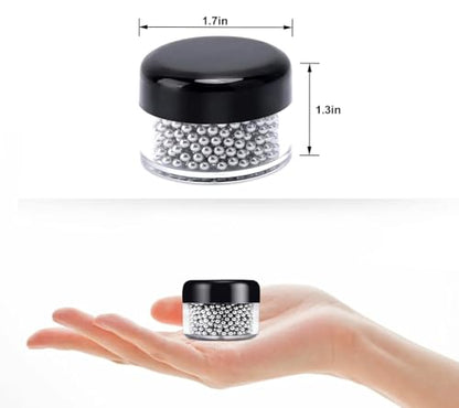 1000 PCS Decanter Cleaning Beads, 304 Stainless Steel Cleaning Balls for Glassware, Reusable Cleaning Beads for Wine Decanters Water Bottle Carafe and Vase - style: 1000pc Beads for Decanter