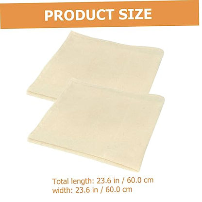 2pcs Multi-function Cheese Cloths Reusable Straining for Cheese Making Tofu and Cooking Kitchen Filter Cloths for Oil and Yogurt Draining
