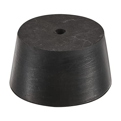 MECCANIXITY Rubber Tapered Plug 42mm to 50mm with Hole Test Tubes Bungs Stopper Black for Lab Home - size: 42mm - 50mm