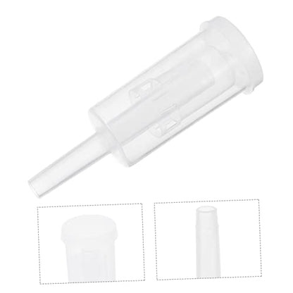 Cabilock 2Pcs Transparent Plastic Three Piece Check Valves for Brewed Wine and Beer with Stopper Easy to Clean and Use Lightweight Design for Home Brewing and Food