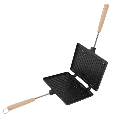 Pie Iron Grilled Cheese Maker with Removable Handle a Non Stick Stovetop Press for Camping and Breakfast