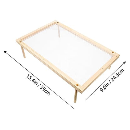 Large Pasta Drying Rack Mesh Vegetable Dryer Dish Drainer Fruit Drying Rack Noodle Holder