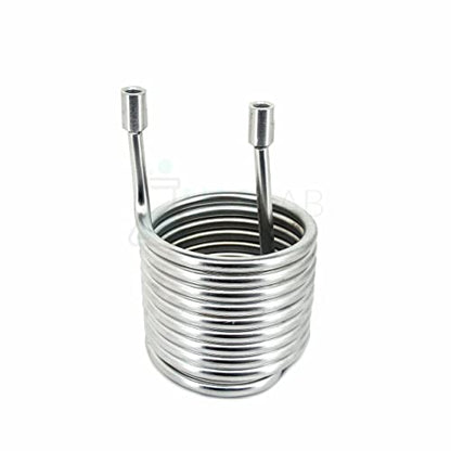 Stainless Steel 304 Condensing Coil - 6" x 6" x 10" - 1/4" FNPT - USAlab