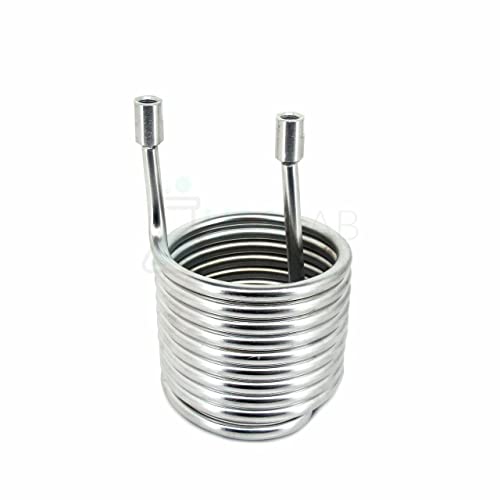 Stainless Steel 304 Condensing Coil - 6" x 6" x 10" - 1/4" FNPT - USAlab