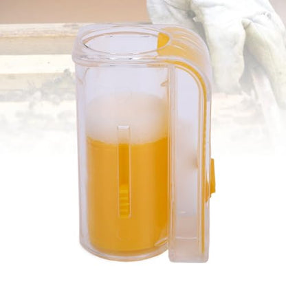 Asixxsix Queen Bee Marking Kit, One Handed Queen Catcher Bottle Cage, Queen Bee Marking Cage Queen Marking Marker Bottle with 0-99 Number Sticker and Tweezers, Beekeeping Supplies (Yellow) - color: Yellow