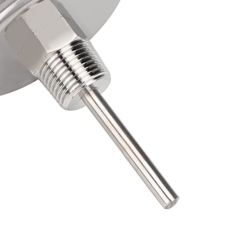 1 2 NPT Stainless Steel Dial Thermometer 1 2 NPT Homebrew Kettle Thermometer Weldless with O Rings 0 to 220F Kettle Stainless Steel Brew Pot