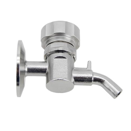 1.5"TC Sample Valve 304 Stainless Steel Sanitary Clamp Brewing Homebrew Conical Fermenter(A) - size: A