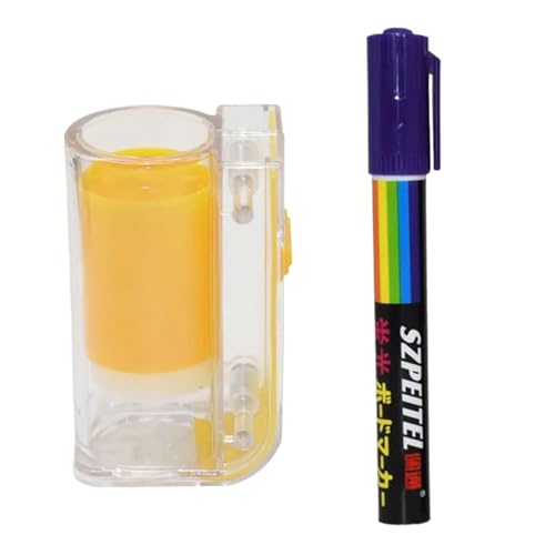Queen Bee Marker Bottle 2pcs Bee Marking Tool Kits Marker Bottle with Pens King Queen Catcher 8 Colors Pen Beekeeping Beekeeper Equipment(Purple) - color: PURPLE