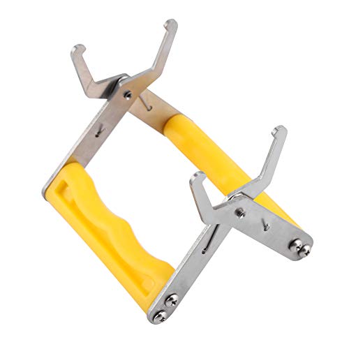 Beekeeping Frame Grip, 6.2 X 4.4 X 1.5in Stainless Steel Bee Hive Frame Gripper Holder Lifter Tool with Anti Slip Handle for Beekeeeper