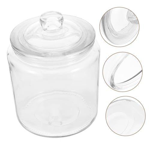 DECHOUS Airtight Glass Pickling Food Jar Capacity Clear Fermenting Canister for Kimchi Sauerkraut and More Sealing Food Storage Container