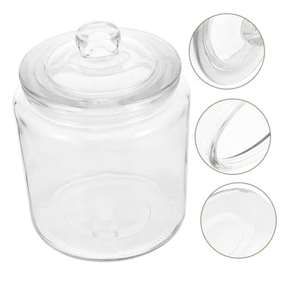 DECHOUS Airtight Glass Pickling Food Jar Capacity Clear Fermenting Canister for Kimchi Sauerkraut and More Sealing Food Storage Container