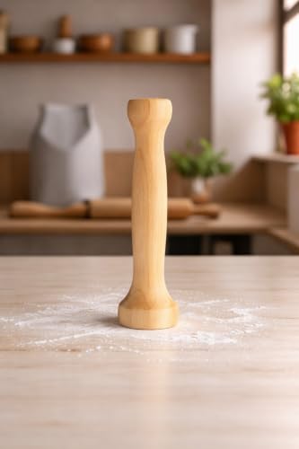 Fletchers' Mill Tart Tamper, Wooden Pastry Tamper, Perfect for Making Muffin, Pecan Pies, Cheesecakes, MADE IN U.S.A.