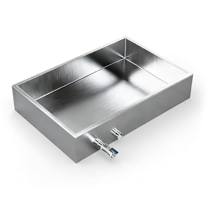 Marada Maple Syrup Evaporator Pan with Dual Interface Steam Table Pan,304 Stainless Jam Food Chafing for Home, Outdoor, Cooking (30"L * 20"W * 6"H) - size: 30x20x6 Inch (Pack of 1)
