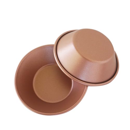 8 Pack Egg Tart Pans, Small Pie Tins, Nonstick Mini Egg Tart Mold, Reusable Quiche Baking Pans for Pies, Pastel de Nata, Cakes - 3 Inch, Gold - color: Gold