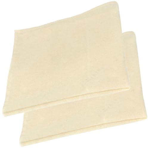 SECFOU Reusable Cheesecloth Food Strainer Cloth for Cheese Making and Tofu 60×60cm Cotton Filter Cloth with Hemmed Edges, 2pcs Set for Kitchen Straining and Draining