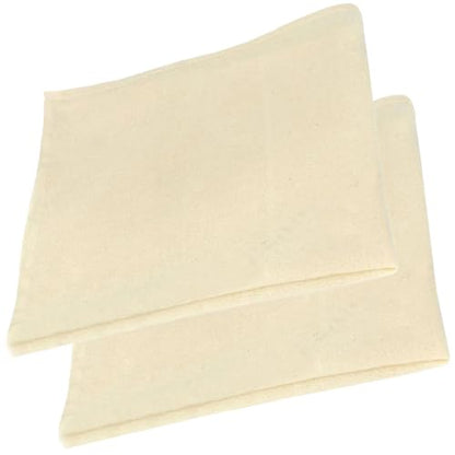 SECFOU Reusable Cheesecloth Food Strainer Cloth for Cheese Making and Tofu 60×60cm Cotton Filter Cloth with Hemmed Edges, 2pcs Set for Kitchen Straining and Draining