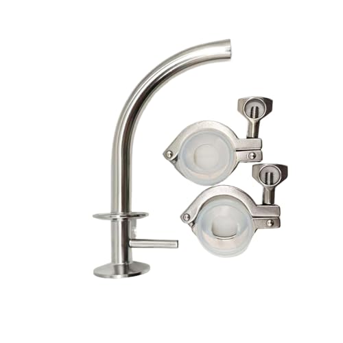 Stainless Steel 3/4" (TC50.5mm) Cloverleaf Pipetting Arm Conical Fermenter Pickup Dip Tube Home Brew Fitting Accessories(C) - color: C