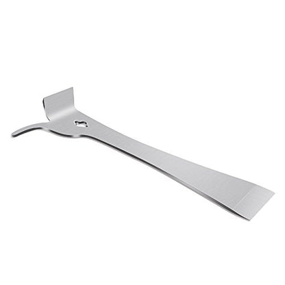 KINGLAKE Beekeepers Polished Stainless Steel Hive Scraper Tool Beekeeping Equipment Tool Silver - color: Silver