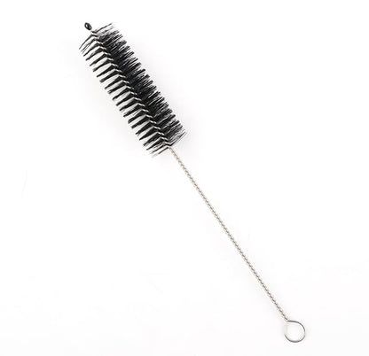 16 Pieces Bottle Brush Set, Nylon Bottle Brush with Flexible Stainless Steel Handle, Small and Long Handle Brush for Washing Narrow Neck Bottle, Straw, Pipes, Cup, Tube, Sink (Black) - color: Black