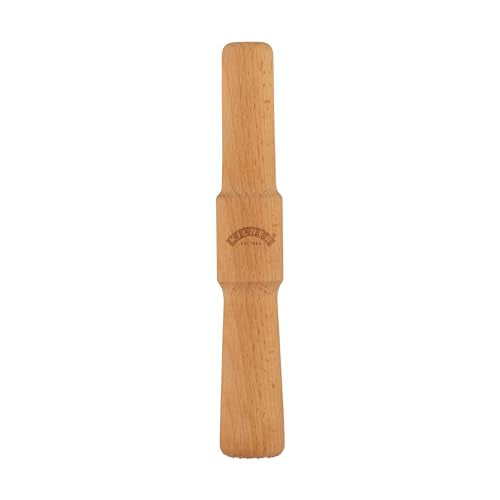 Kilner Fermentation Packer Beech Wood Tool for Preparing Sauerkraut & Kimchi, Textured Mashing Head for 3L & 5L Fermentation Sets with Wide Mouth Jars - size: Fermentation Packer