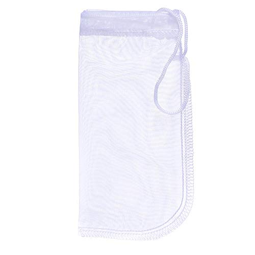 ALEGI 6 Pack Extra Fine Aquarium Filter Media Bags 7.5"×3.6" | Reusable, 180 Micron, Drawstring Mesh, For Very Fine Resins Filter - size: 7.5"*3.6" (6 pack)