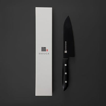 SASUGA Lightweigth Japanese Santoku Chef’s Knife 170mm – Made in Japan | Molybdenum-Vanadium Stainless Steel | Razor-Sharp, Rust-Resistant Blade for Meat, Fish & Vegetables - color: Santoku