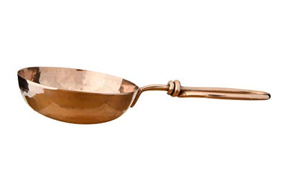 Creative Co-Op Hammered Stainless Steel Scoops with Leather Tie (Set of 4 Sizes) - color: Copper