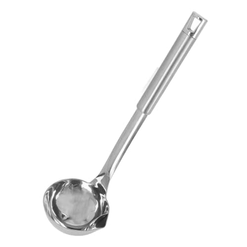 Oil Separator Soup, Food Fat Separator Skimmer Spoon Grease Strainer Separater Hot Pot Oil Filter Spoon for Home Kitchen and Cooking Pouring Rim Canning Ladle for Kitchen Cooking Tool