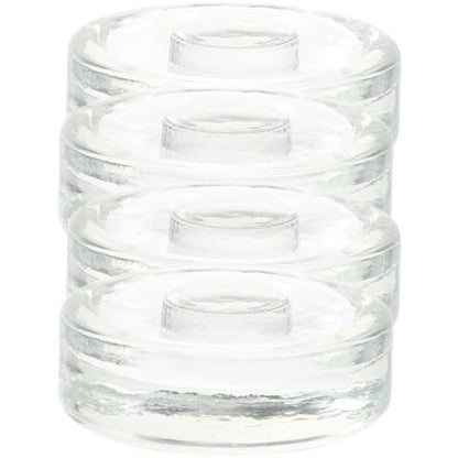 Glass Fermenting Weights Glass Lids 4pcs for Sealing and Fermenting Foods for Wide Mouth Mason Jars in Kitchen Pickle and Fermentation Jars