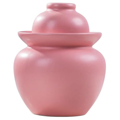 Matte Pink Stylish Pickle Jar, Household Large Capacity Rice Storage Barrel, Water Seal Design Fermentation Tank, Pickled Pickles and Beans(1.5kg/52.9oz) - size: 1.5kg/52.9oz