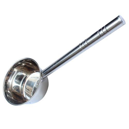 Cabilock 17.32In Long Handle Stainless Steel Water Ladle Multipurpose Kitchen Scoop for Soup and Water Serving Ergonomic Design for Home and Restaurant Use - size: 44X14CM